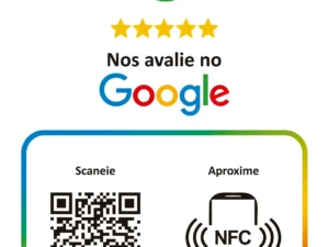 Plaquinha de Avaliação Google