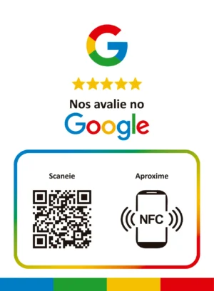 Plaquinha de Avaliação Google
