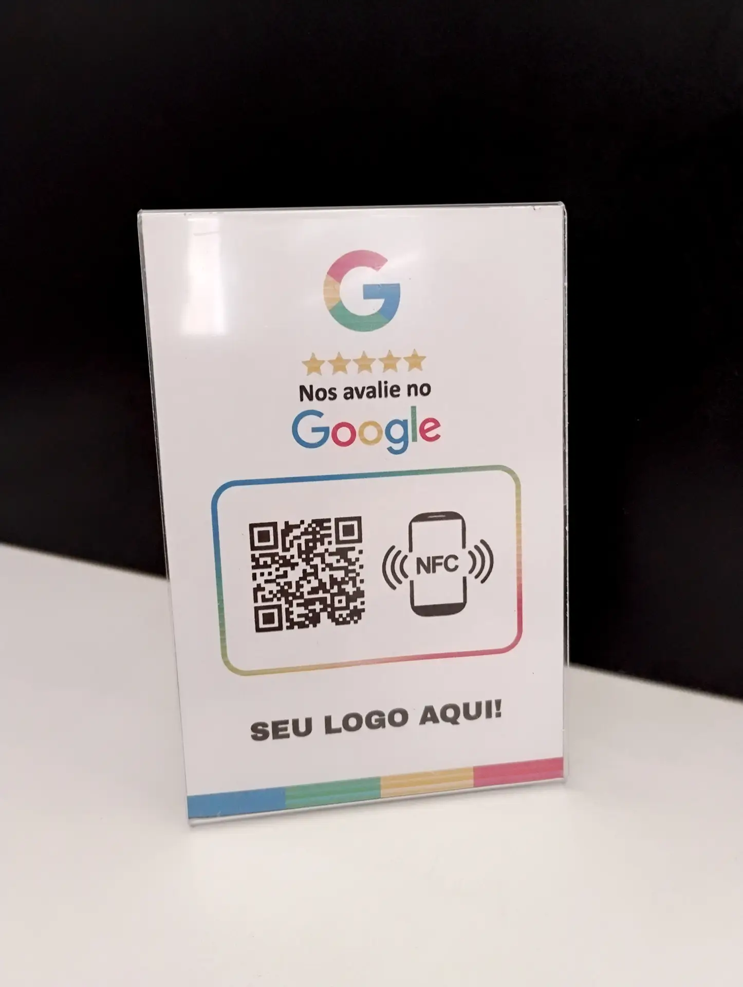 Placa Google de mesa