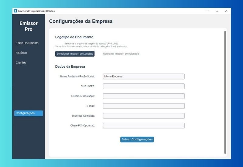 Software de Orçamentos e Recibos - Imagem 2