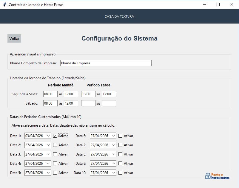 Sistema de Controle de Ponto e Horas Extras